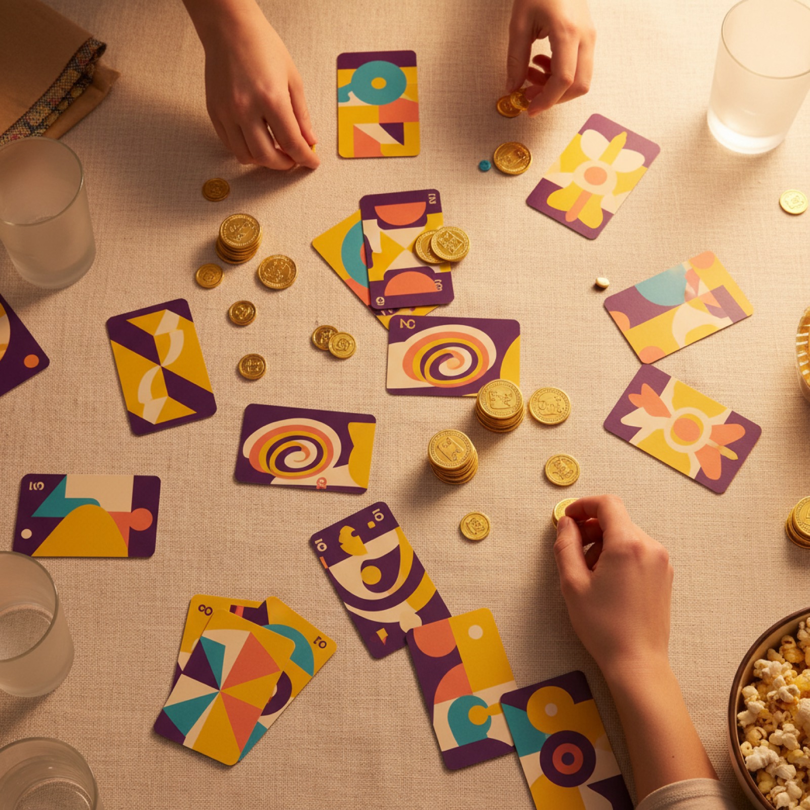 Cartes et jetons
